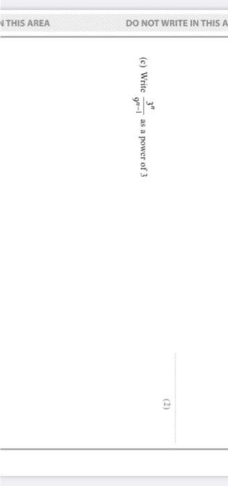 write 3n 9n−1 as a power of 3