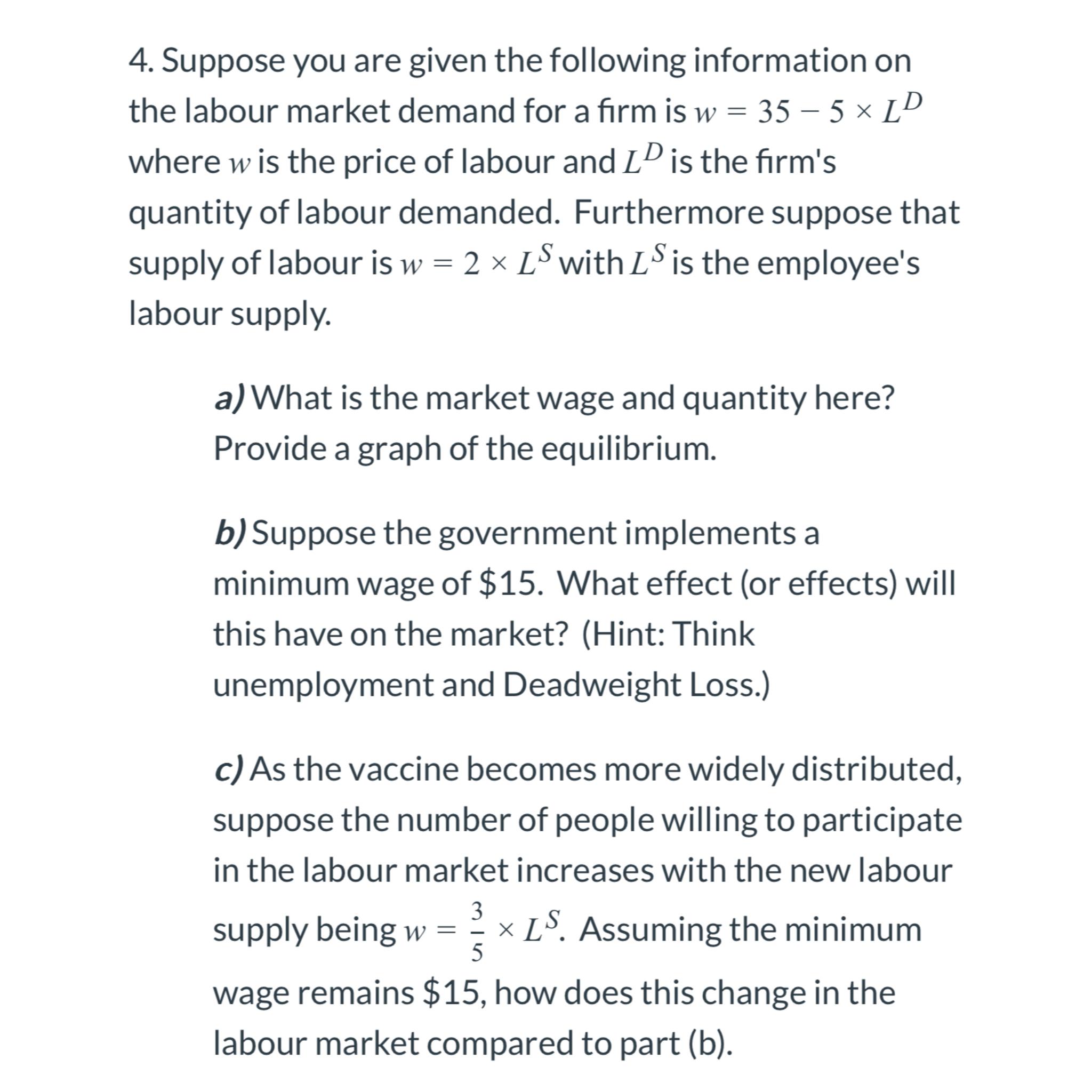 Solved Suppose You Are Given The Following Information On | Chegg.com