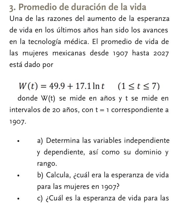 3. Promedio de duración de la vida Una de las razones del aumento de la esperanza de vida en los últimos años han sido los av