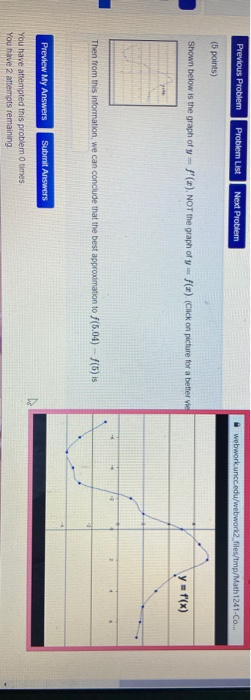 Solved Previous Problem Problem List Next Problem webwork | Chegg.com