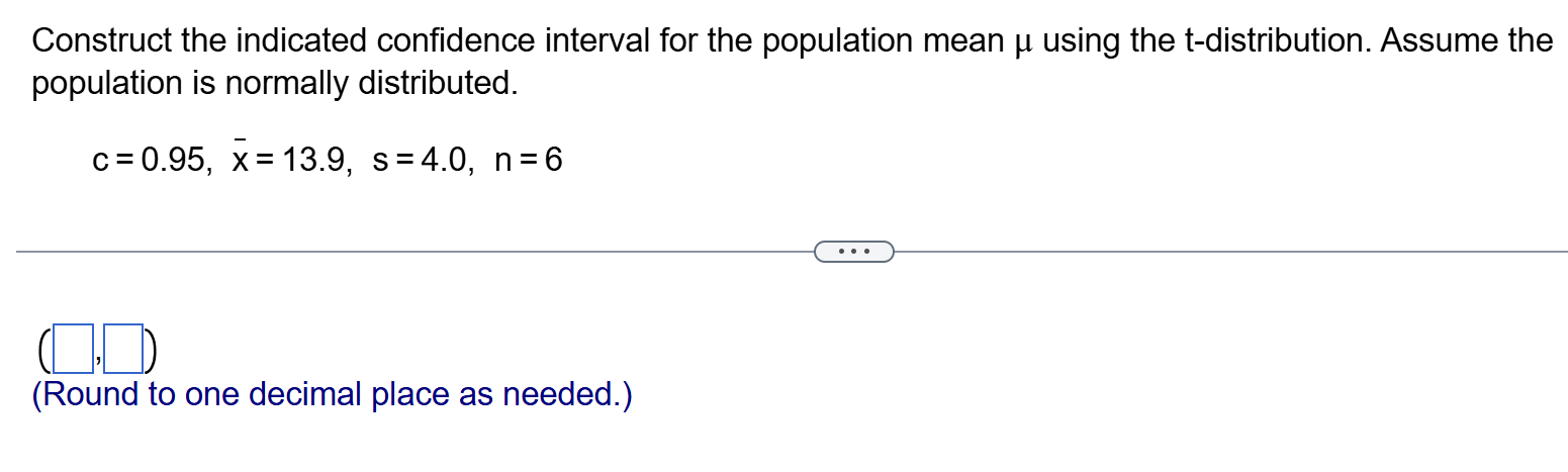 Solved Construct the indicated confidence interval for the | Chegg.com