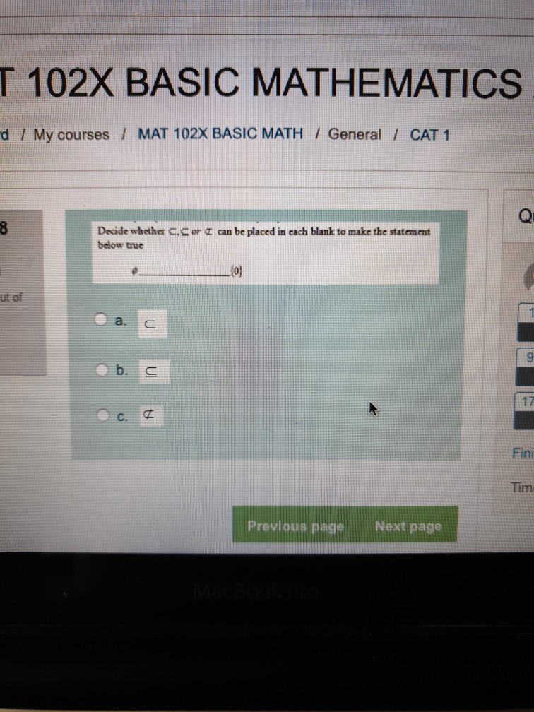 Solved T 102X BASIC MATHEMATICS d / My courses / MAT 102X | Chegg.com