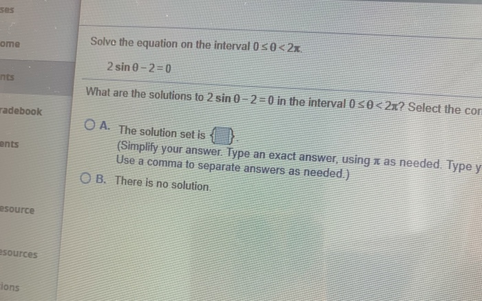 Solved ses ome Solve the equation on the interval 0 50