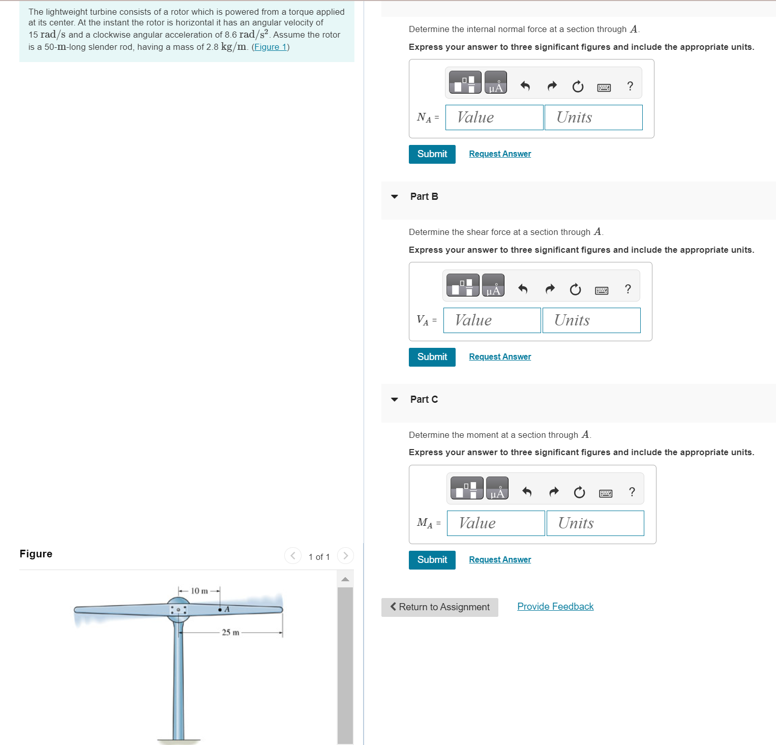 Solved The lightweight turbine consists of a rotor which is | Chegg.com