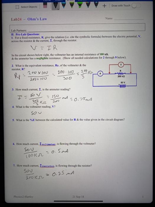 Solved need help with the 7 post lab questions on a physics | Chegg.com