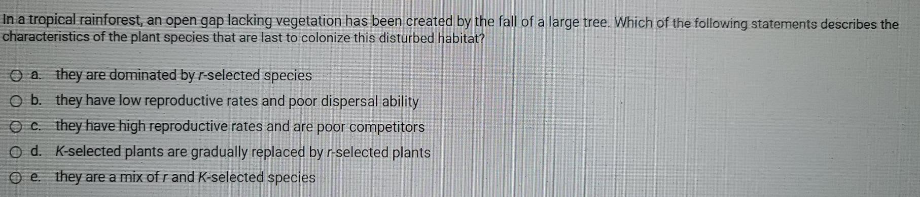 Solved The population growth rates of many species do not | Chegg.com