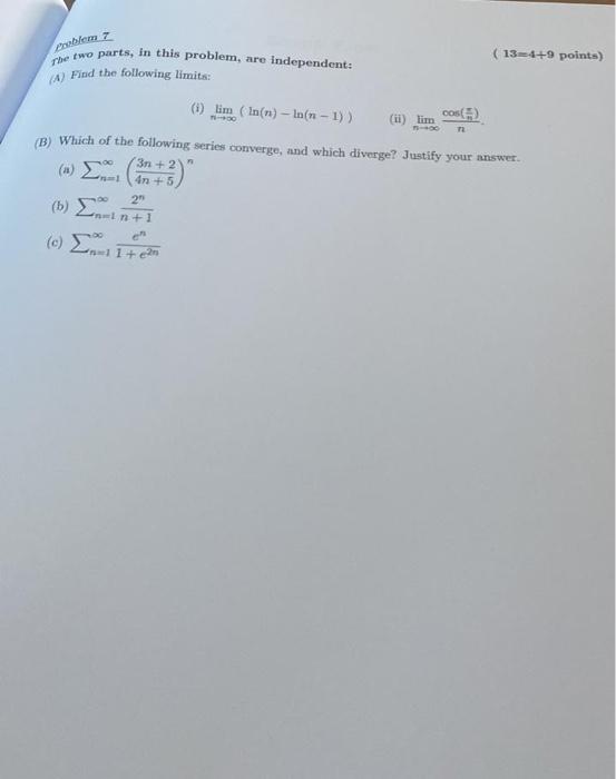 Solved pooblem 7 the two parts, in this problem, aro | Chegg.com