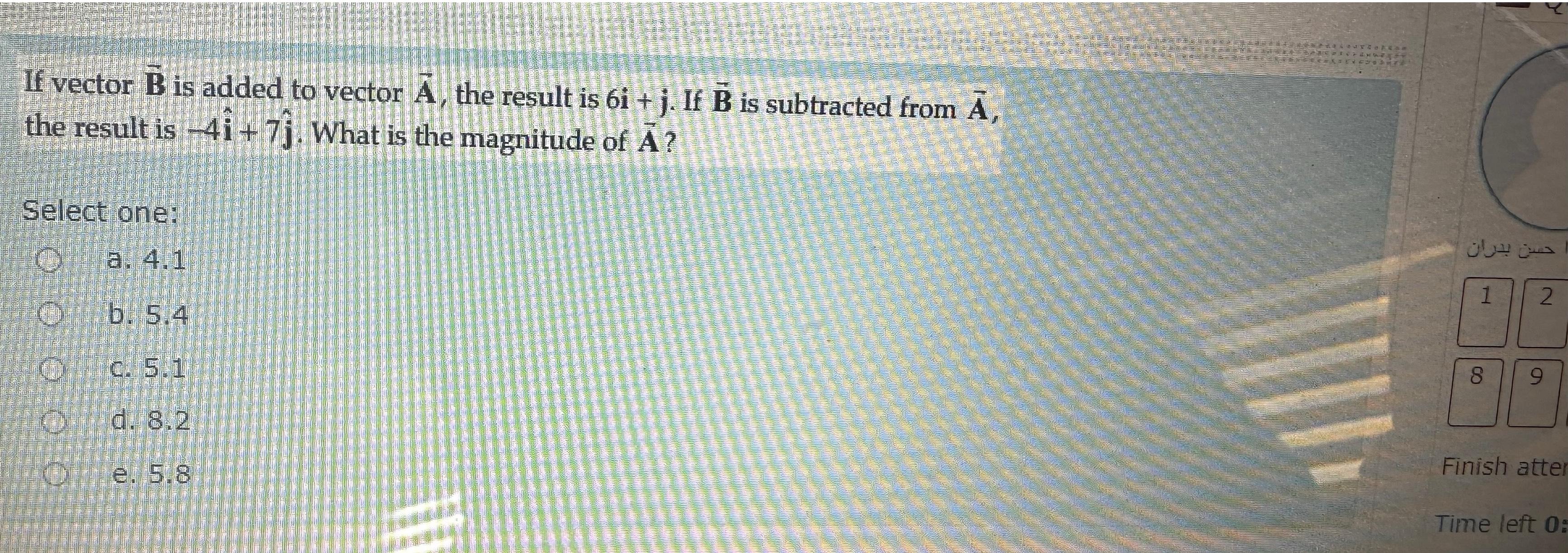 Solved If Vector Vec(B) ﻿is Added To Vector Vec(A), ﻿the | Chegg.com