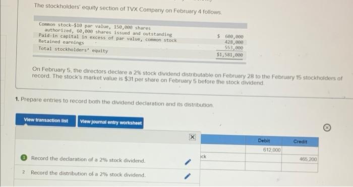 solved-the-stockholders-equity-section-of-tvx-company-on-chegg