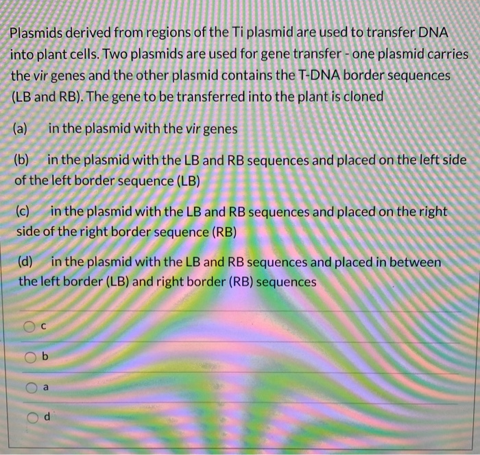 solved plasmids derived from regions