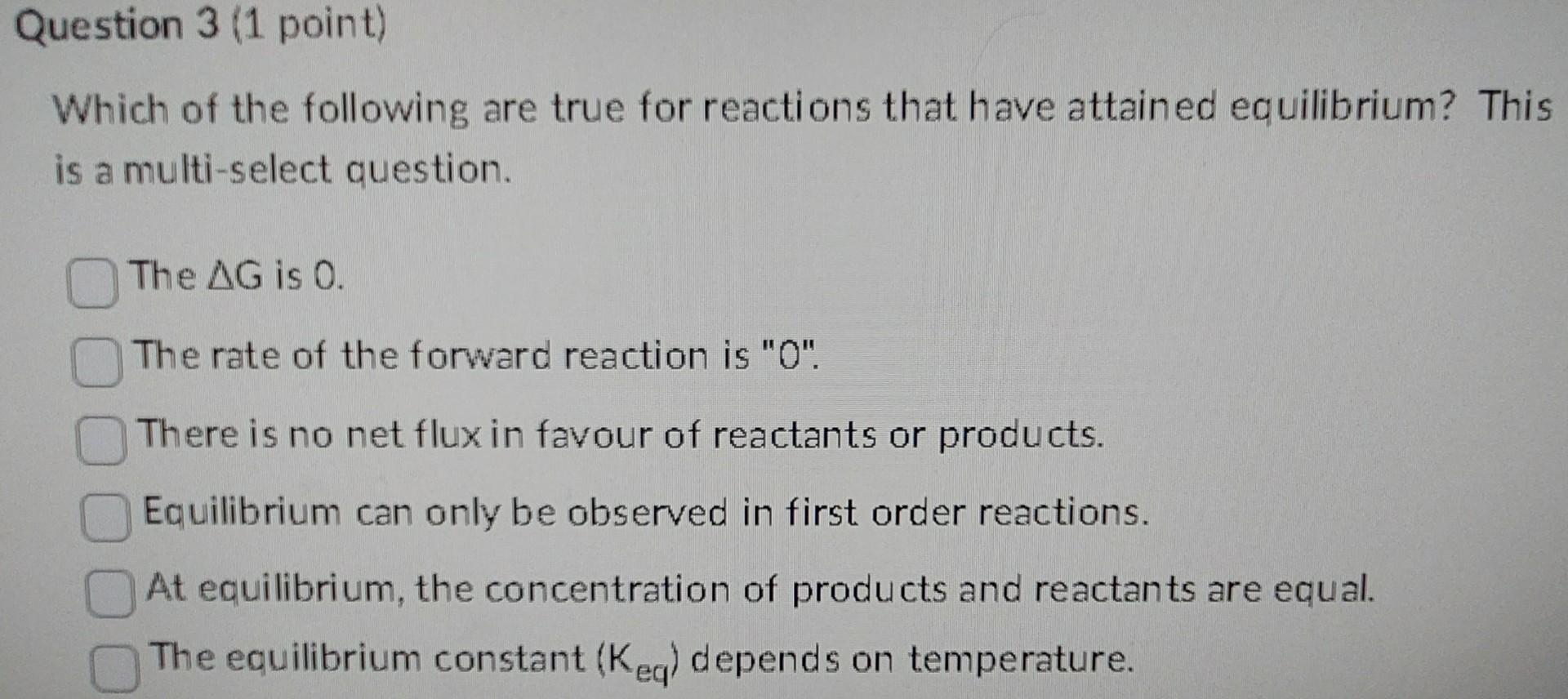 True Reaction Solved Which of the following are true for reactions that | Chegg.com