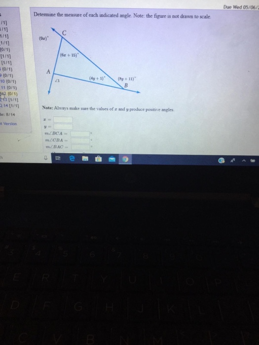 Solved Due Wed 05/06/ Determine the measure of each | Chegg.com