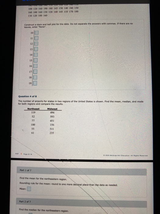 Solved Part 5 of 6 Construct a histogram for the data | Chegg.com