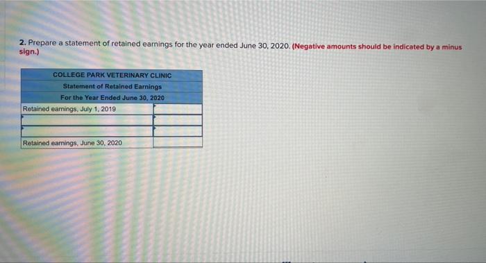 Solved Prepare An Income Statement, Statement Of Retained | Chegg.com