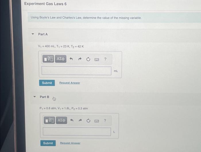 charles and boyle's law experiment