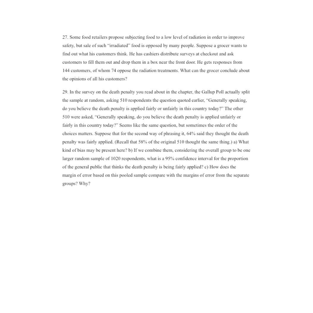 solved-some-food-retailers-propose-subjecting-food-to-a-low-chegg