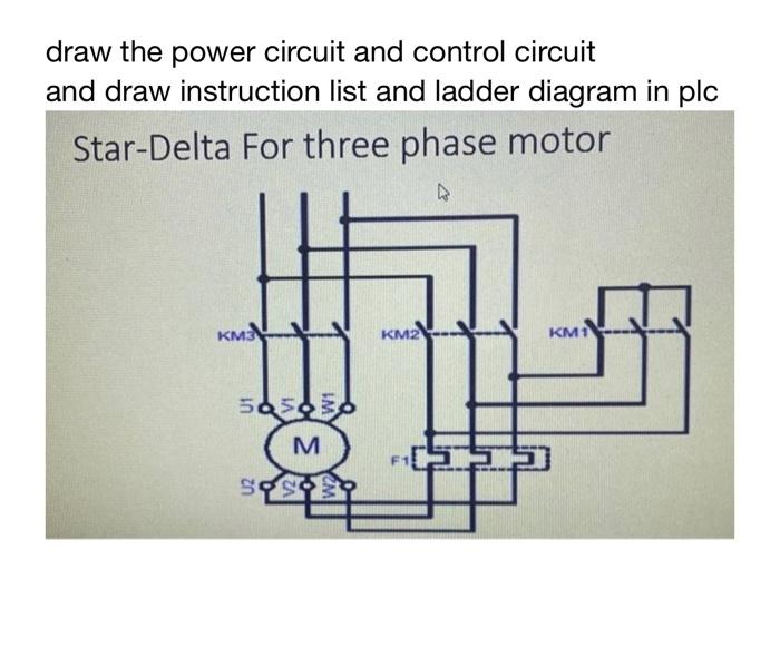 draw the power circuit and control circuit and draw | Chegg.com