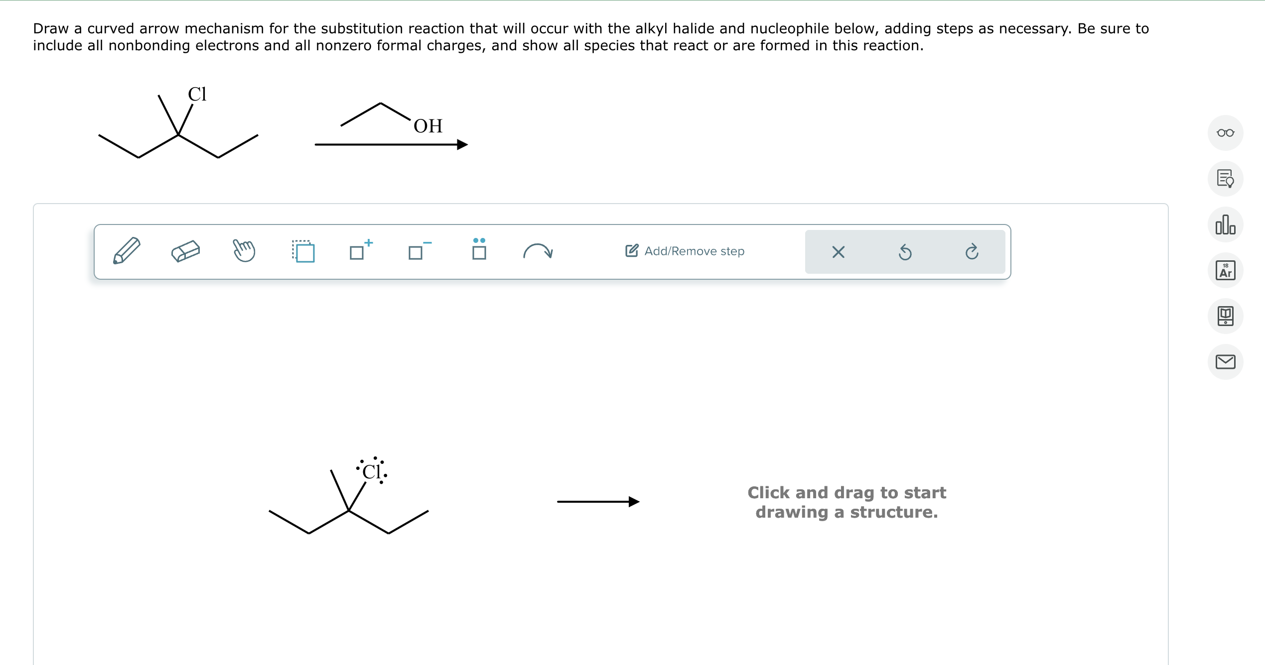 Solved Draw a curved arrow mechanism for the substitution | Chegg.com