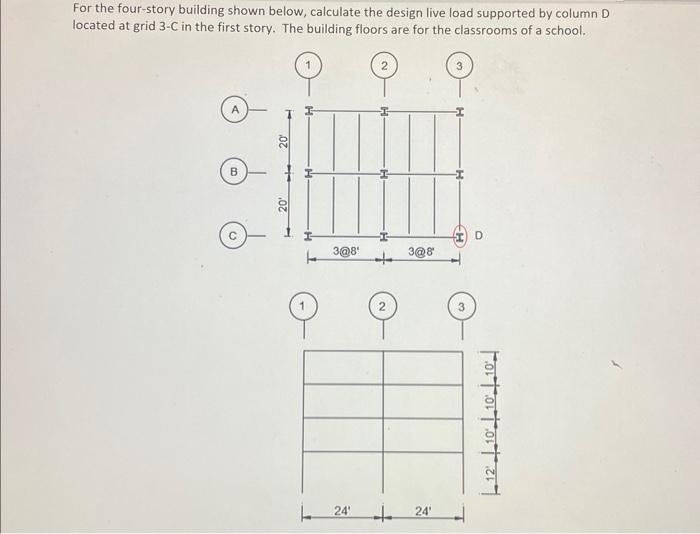 For the four-story building shown below, calculate | Chegg.com