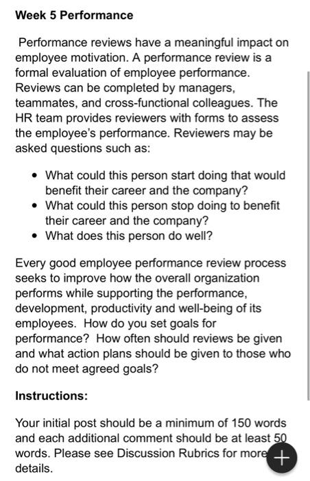 employee performance review answers