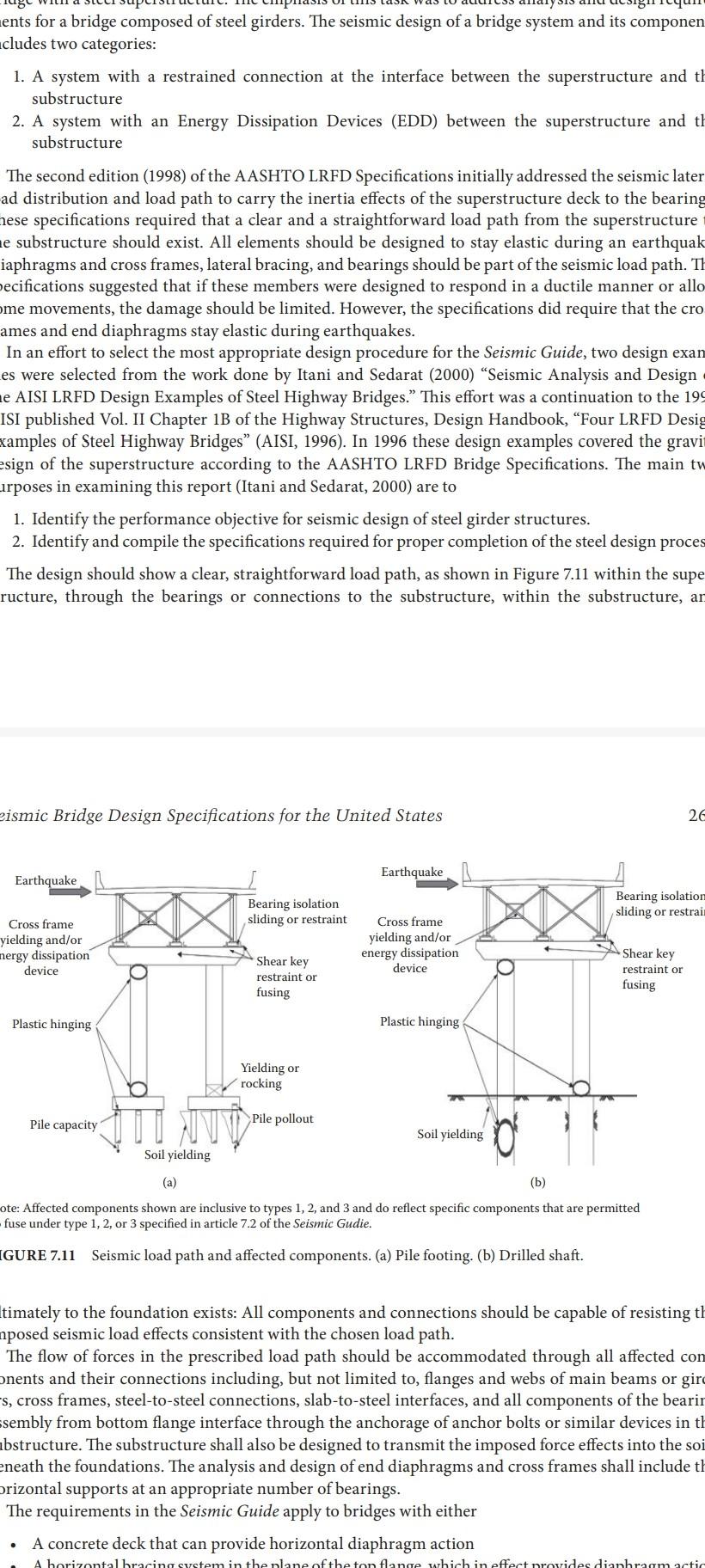 Solved ents for a bridge composed of steel girders. The | Chegg.com