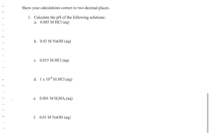 [Solved]: help please thank you Show your calculations corr