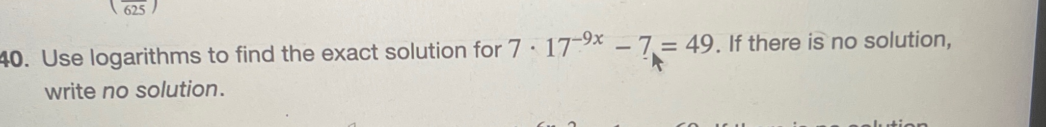 3x – 17 = 9x   7