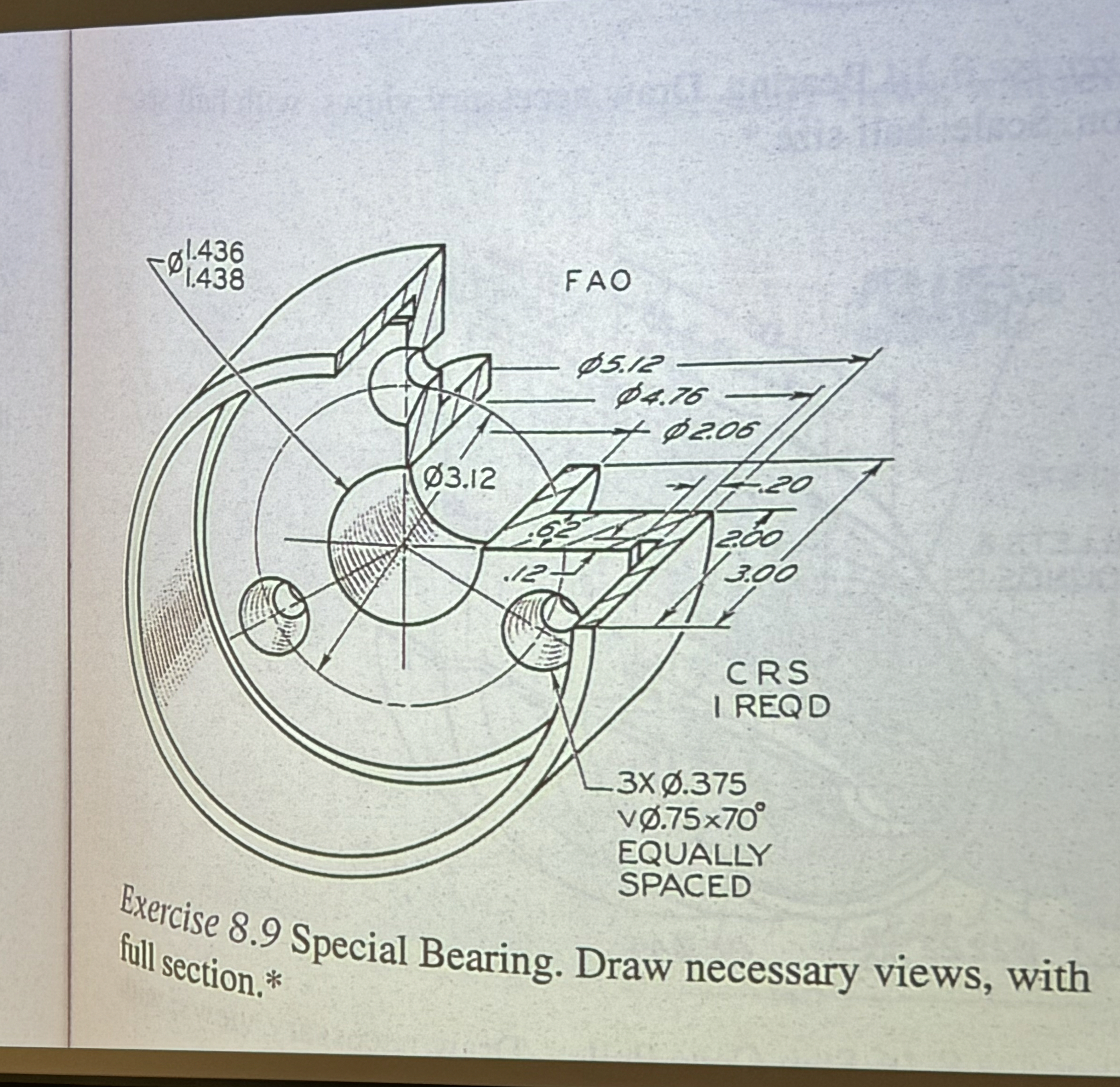 Solved Exercise 8.9 ﻿Special Bearing. Step by step | Chegg.com
