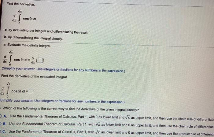 Solved 4 The functions f and g are integrable and f(x)dx = - | Chegg.com