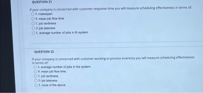 Solved If Your Company Is Concerned With Customer Response | Chegg.com