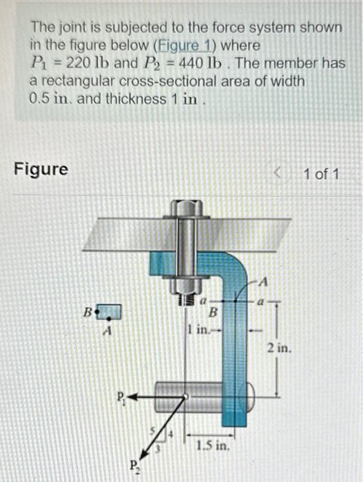 Solved Determine the shear stress at point \\( A \\). | Chegg.com