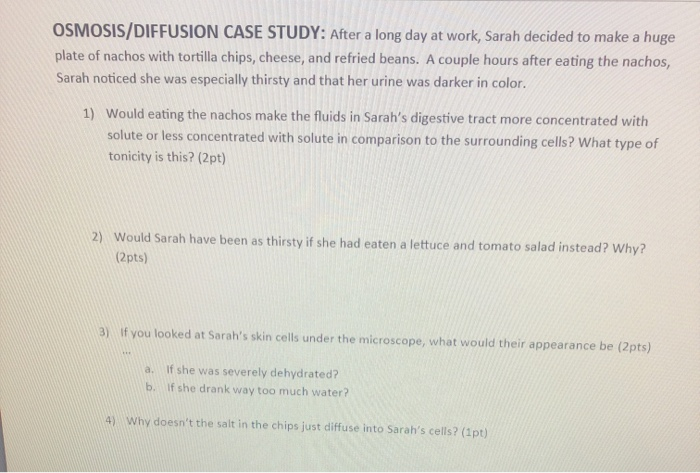 Diffusion Case Study Gizmo Answer Key