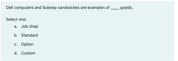 Solved Which Of The Following Is The Correct Sequence | Chegg.com