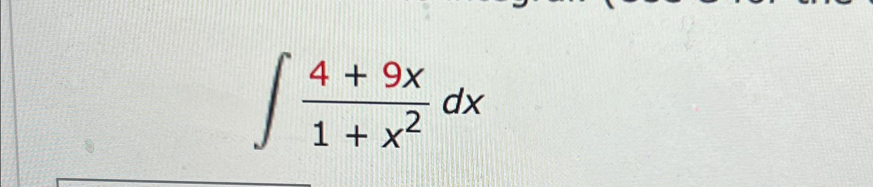 solved-4-9x1-x2dx-chegg