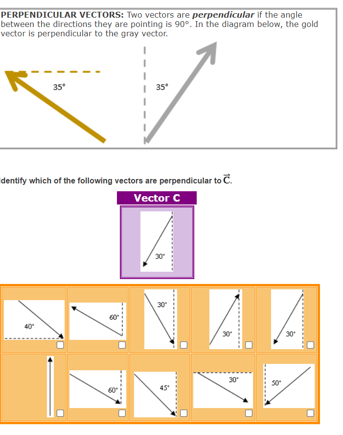 Solved PERPENDICULAR VECTORS: Two vectors are perpendicular | Chegg.com