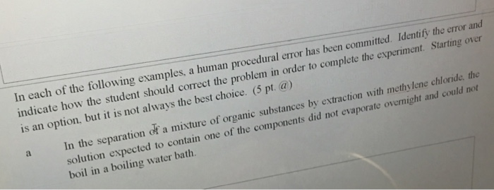 Solved In each of the following examples, a human procedural | Chegg.com