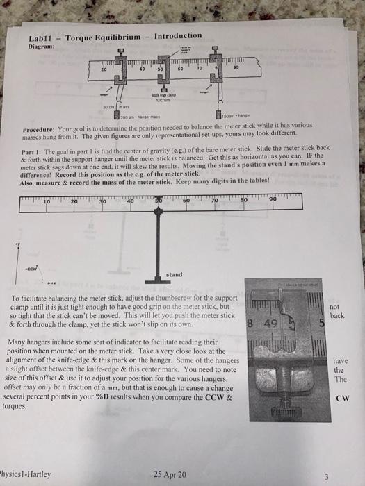 Solved need help answering part for the physics lab. It is | Chegg.com