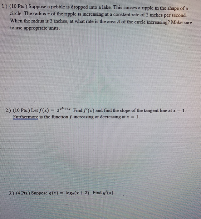 Solved Can you please help solve these 3 problems?? I am on | Chegg.com
