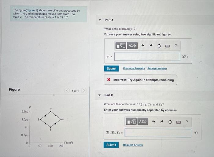 Solved The Figure(Figure 1) Shows Two Different Processes By | Chegg.com