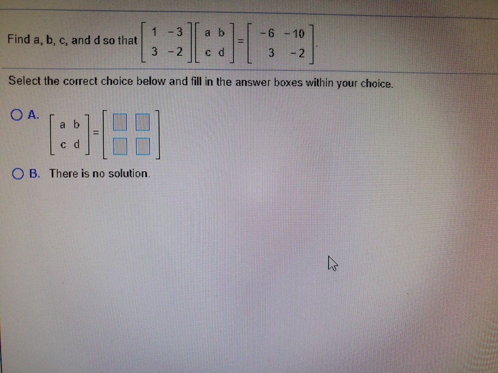 Solved Find A, B, C, And D So That 3 - Select The Correct | Chegg.com