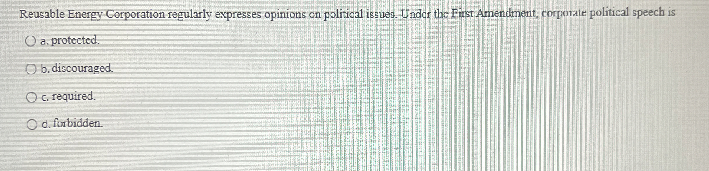 Solved Amendment, Martin has a right toa. ﻿petition the