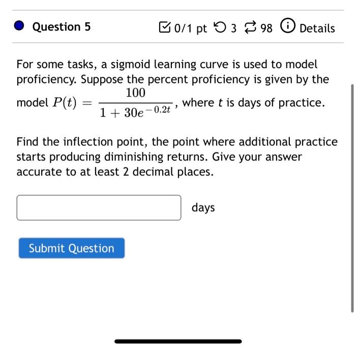 Solved Question 3 B0/1 pt 5398 Details Consider the function | Chegg.com