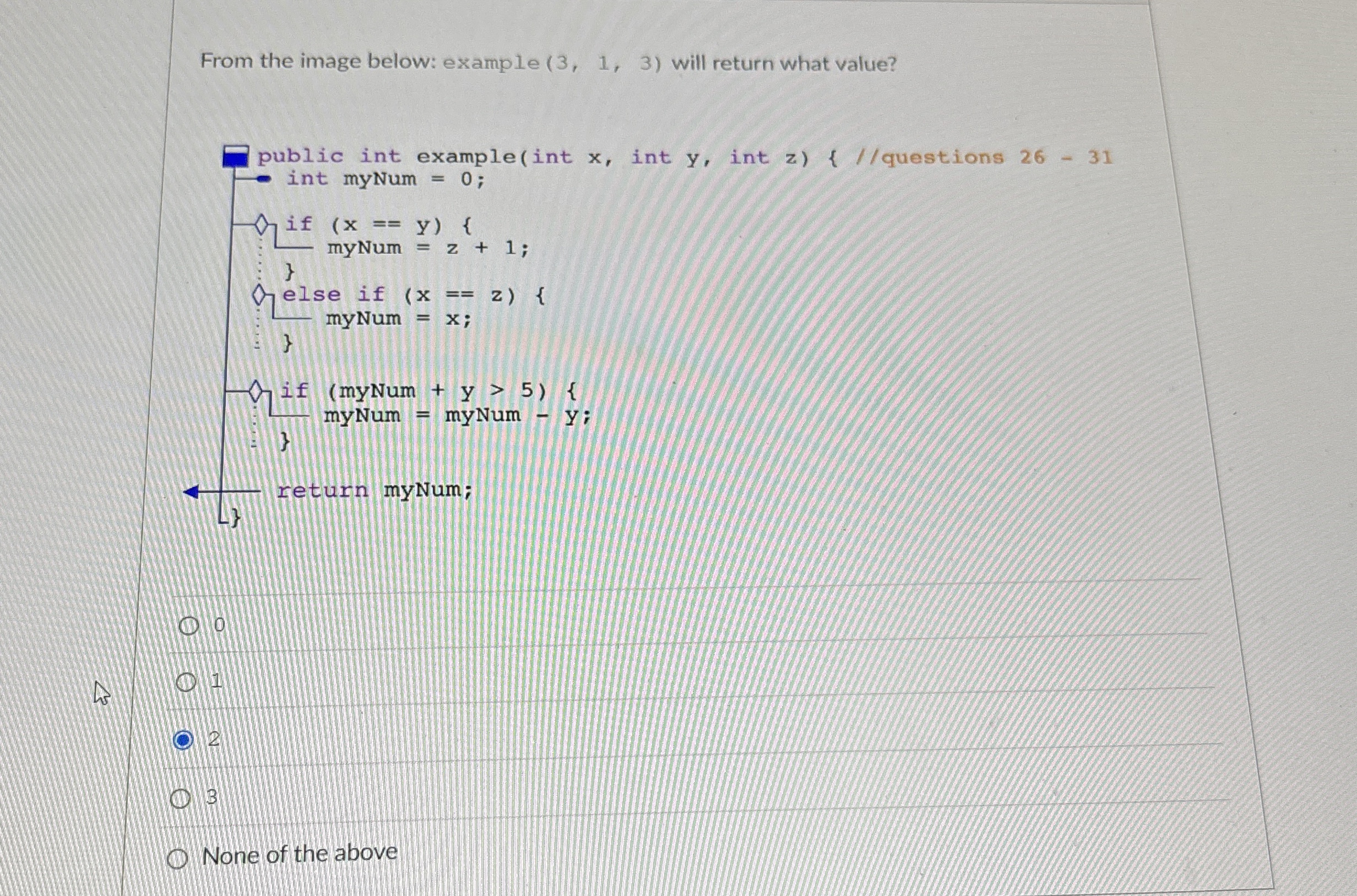 Solved From the image below: example (3,1,3) ﻿will return | Chegg.com