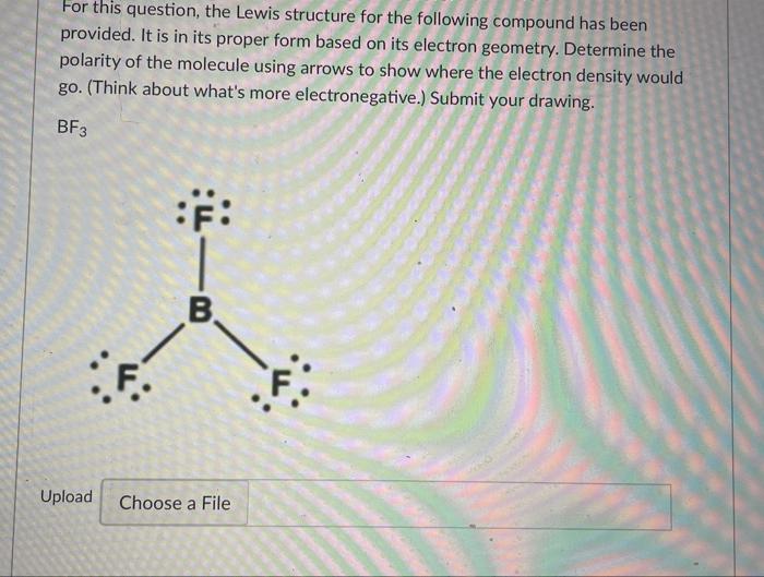 Solved For this question, the Lewis structure for the | Chegg.com