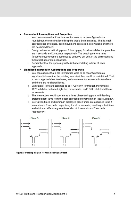 Solved Problem 4: Intersection Analysis and Design - | Chegg.com