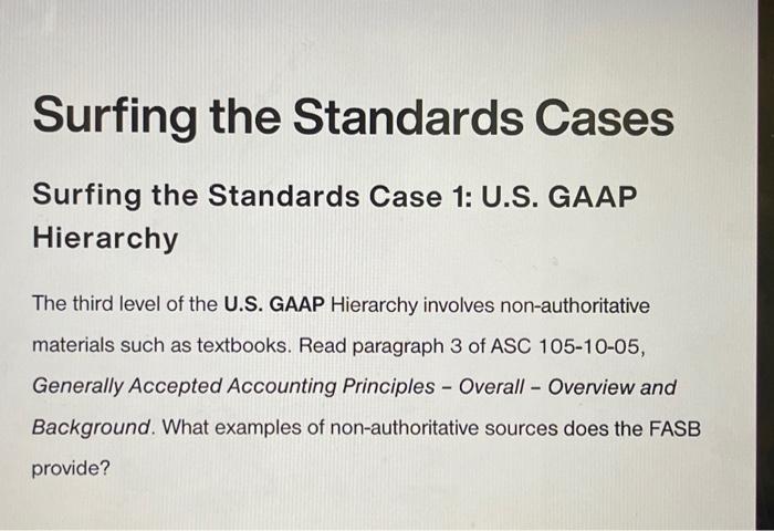 Solved Surfing the Standards Cases Surfing the Standards | Chegg.com