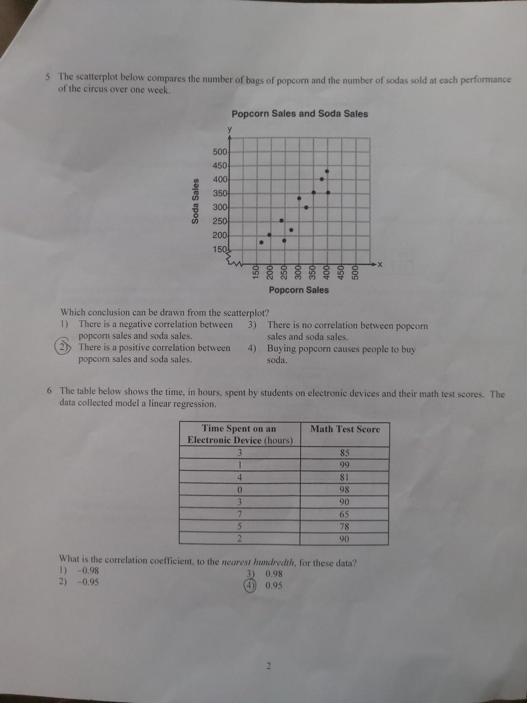 Solved Correlation Coefficient 1 Bella recorded data and