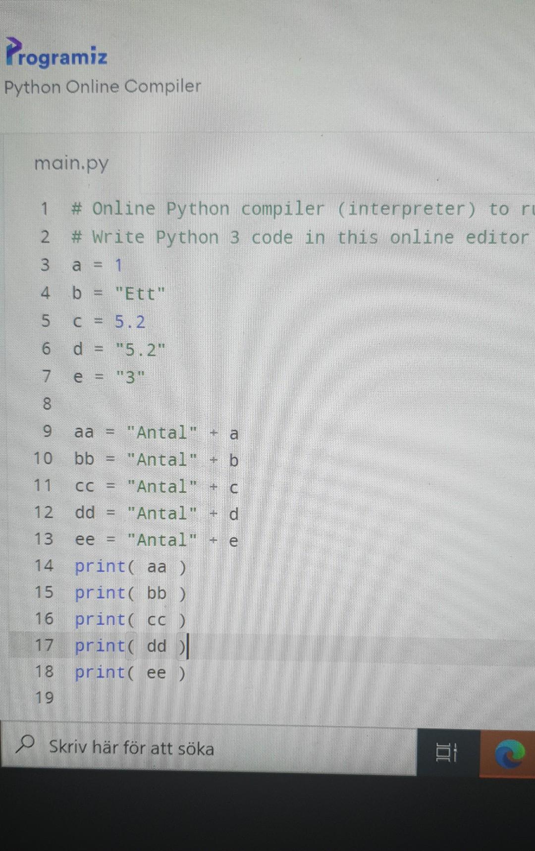 Solved Programiz Python Online Compiler main.py G L 1 #