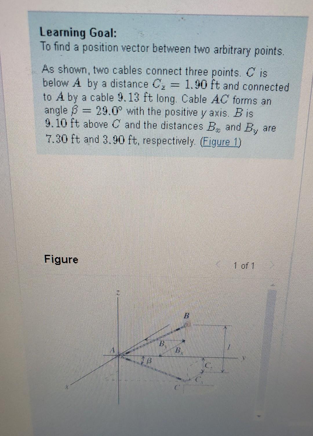 Solved Learning Goal: To find a position vector between two | Chegg.com
