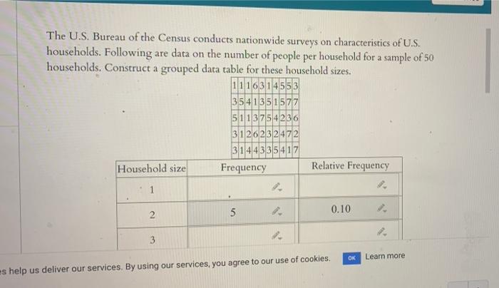 Solved The U S Bureau Of The Census Conducts Nationwide Chegg